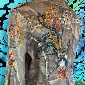 Picasso Cammo embroidered jacket